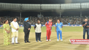 India Legends and England Legends match after reaching the stadium