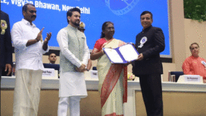 Most Film Friendly State (Special Mention) Award was presented to Uttarakhand by the President of India Smt. Draupadi Murmu under the 68th National Film Awards.