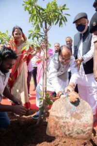 tag of MP CM Shri Shivraj Singh Chauhan meditation center Heartfulness photograph