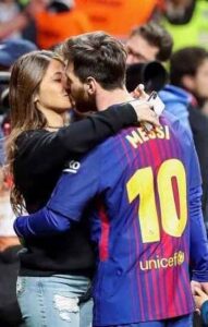 Roccuzzo and Lionel Messi  love story