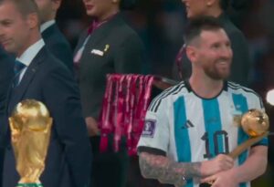 lionel messi video calling his best friend oikawa tooru after winning the fifa world cup 2022!