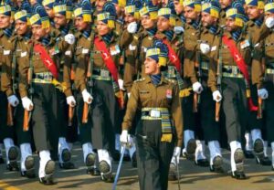 Captain Tanya Shergil leads marching contingent of Corps of Signals कैप्टन तान्या शेरगिल ने सिग्नल कोर के मार्चिंग दल का नेतृत्व किया