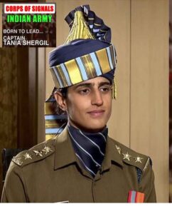 Parade Adjutant Tania Shergill also known as 'Captain Tania Shergill' is the first Indian woman ‘Parade Adjutant’ to lead an all-men contingent at an Army Day function. परेड एडजुटेंट तानिया शेरगिल को 'कैप्टन तानिया शेरगिल' के नाम से भी जाना जाता है, वह पहली भारतीय महिला 'परेड एडजुटेंट' हैं, जिन्होंने सेना दिवस समारोह में सभी पुरुषों की टुकड़ी का नेतृत्व किया।