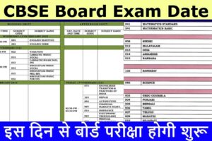 CBSE Date Sheet 2023 | 10वीं-12वीं CBSE बोर्ड की डेटशीट जारी; फरवरी माह में परीक्षाएं शुरू