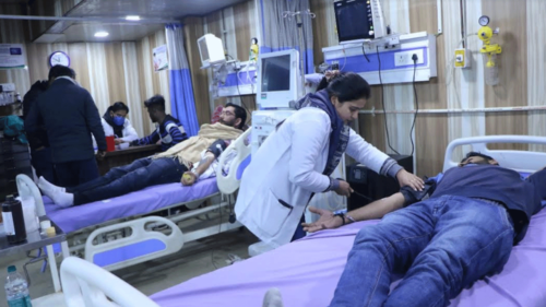 Blood Donation Camp Panacea Hospital | मकर सक्रांति के  शुभ अवसर पर पैनेसिया अस्पताल द्वारा रक्तदान शिविर का आयोजन